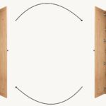 Mittelgroßer Badezimmerschrank mit drei Einlegeböden aus natürlicher, massiver Eiche mit einer rustikalen Front 170 cm.