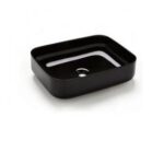 Van Heck Black Rectangle 50 KeramikAufsatzbecken