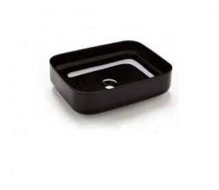 Van Heck Black Rectangle 50 KeramikAufsatzbecken
