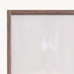 Spiegel mit Holzrahmen aus massiver dunkler Eiche 120 cm.
