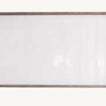 Spiegel mit Holzrahmen aus massiver dunkler Eiche 120 cm.
