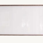 Spiegel mit Holzrahmen aus massiver dunkler Eiche 150 cm.