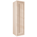Kompakter Badezimmerschrank mit zwei Einlegeböden und einer Front im Landhausstil aus Setzputz 120 cm.