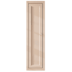 Kompakter Badezimmerschrank mit zwei Einlegeböden und einer Front im Landhausstil aus Setzputz 120 cm.