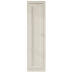 Kompakter Badezimmerschrank mit zwei Einlegeböden, ausgestattet mit einer Front im Landhausstil aus Skimming Stone 120 cm.