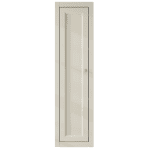 Kompakter Badezimmerschrank mit zwei Einlegeböden und einer Front im Landhausstil aus Ammonit 120 cm.