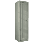 Kompakter Badezimmerschrank mit zwei Einlegeböden, ausgestattet mit einer Front im Landhausstil in Card Room Green 120 cm.