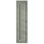Kompakter Badezimmerschrank mit zwei Einlegeböden, ausgestattet mit einer Front im Landhausstil in Card Room Green 120 cm.