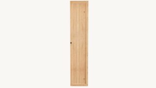 Mittelgroßer Badezimmerschrank mit drei Einlegeböden aus natürlicher, massiver Eiche mit einer rustikalen Front 170 cm.