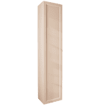Mittelgroßer Badezimmerschrank mit drei Einlegeböden aus Setzputz mit einer Landhausfront 170 cm.