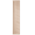 Mittelgroßer Badezimmerschrank mit drei Einlegeböden aus Setzputz mit einer Landhausfront 170 cm.