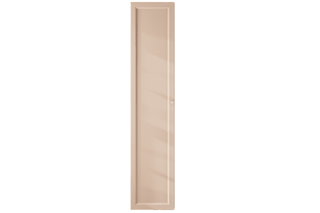 Mittelgroßer Badezimmerschrank mit drei Einlegeböden aus Setzputz mit einer Landhausfront 170 cm.