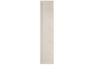 Mittelgroßer Badezimmerschrank mit drei Einlegeböden aus Skimming Stone mit einer Landhausfront 170 cm.
