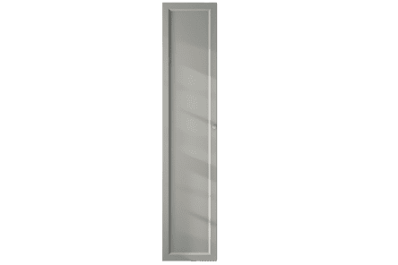 Mittelgroßer Badezimmerschrank mit drei Einlegeböden in Manor House Gray mit einer Landhausfront 170 cm.