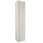 Mittlerer Badezimmerschrank mit drei Einlegeböden aus Ammonit mit einer Landhausfront 170 cm.