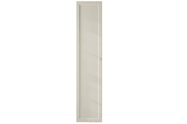 Mittlerer Badezimmerschrank mit drei Einlegeböden aus Ammonit mit einer Landhausfront 170 cm.
