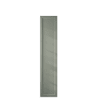 Mittelgroßer Badezimmerschrank mit drei Einlegeböden in Card Room Green mit einer Front im Landhausstil 170 cm.