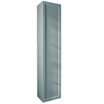 Mittlerer Badezimmerschrank mit drei Einlegeböden in Oval Room Blue mit einer Front im Landhausstil 170 cm.