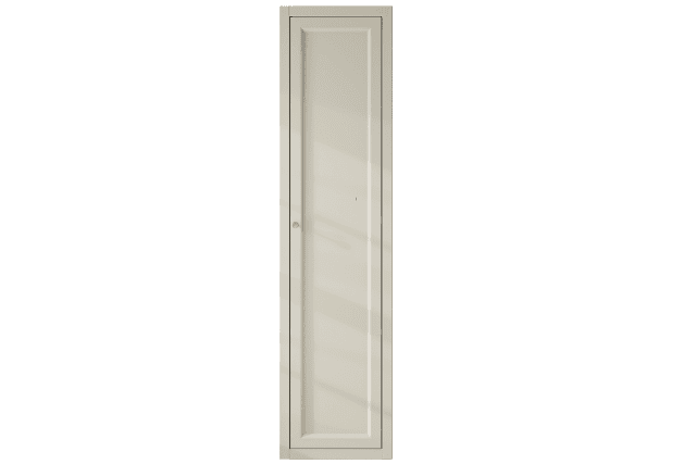 Geräumiger Badezimmerschrank mit drei Einlegeböden aus Ammonit, ausgestattet mit einer Landhausfront 180 cm.