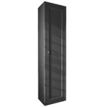 Geräumiger Badezimmerschrank mit drei Einlegeböden in Off-Black, ausgestattet mit einer Landhausfront 180 cm.