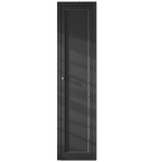 Geräumiger Badezimmerschrank mit drei Einlegeböden in Off-Black, ausgestattet mit einer Landhausfront 180 cm.