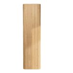 Softcube Badezimmerschrank 170 cm hoch mit abgerundeten Seiten und flacher Front in Eiche natur und push-to-open Tür.