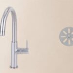 Van Heck Waschtischarmatur mit Abflussstopfen Gebürstetes Nickel
