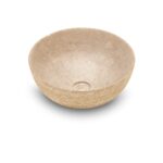 Van Heck Beige Rund 38 Naturstein Aufsatzbecken