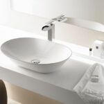 KeramikAufsatzbecken Van Heck Weiß Oval 59