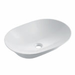 KeramikAufsatzbecken Van Heck Weiß Oval 59