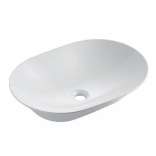 KeramikAufsatzbecken Van Heck Weiß Oval 59