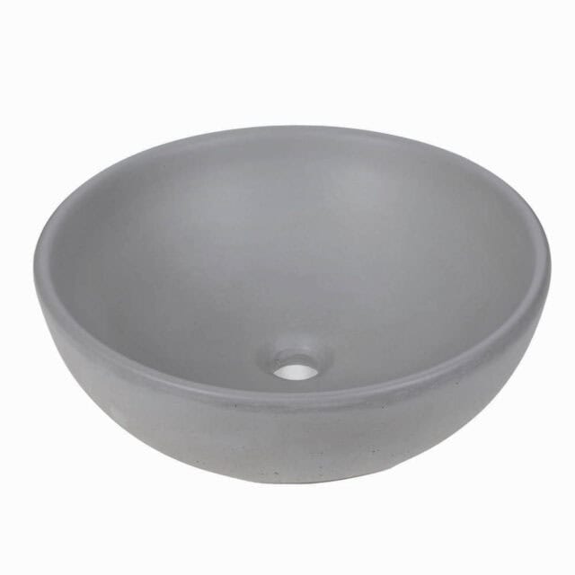 Aufsatzbecken Van Heck Grau Rund 43.5 von Concrete