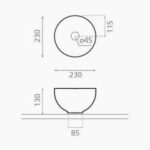 Van Heck Earth Mat Round 23 Keramikbecken