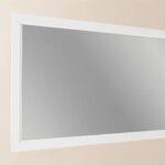 Massivholz-Badezimmerspiegel,117x74 in All White