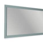 Massivholz Badezimmerspiegel,117x74 in Oval Room Blue
