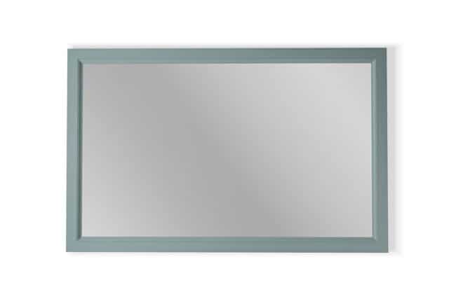 Massivholz Badezimmerspiegel,117x74 in Oval Room Blue