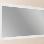 Massivholz-Badezimmerspiegel,130x74 in All White