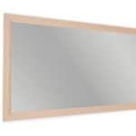 Massivholz-Badezimmerspiegel,130x74 in Setting Gips