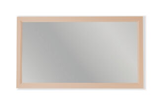 Massivholz-Badezimmerspiegel,130x74 in Setting Gips
