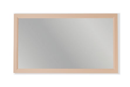 Massivholz-Badezimmerspiegel,130x74 in Setting Gips