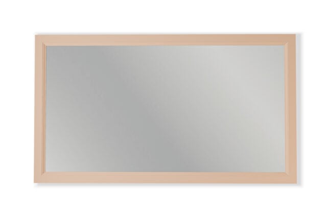 Massivholz-Badezimmerspiegel,130x74 in Setting Gips