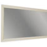 Badspiegel aus Massivholz,130x74 in Skimming Stone