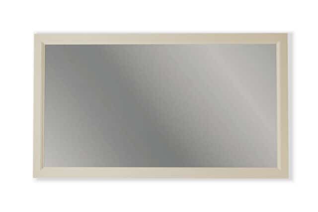 Badspiegel aus Massivholz,130x74 in Skimming Stone