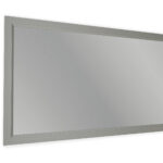 Massivholz-Badezimmerspiegel,130x74 in Manor House Gray
