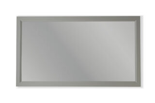 Massivholz-Badezimmerspiegel,130x74 in Manor House Gray