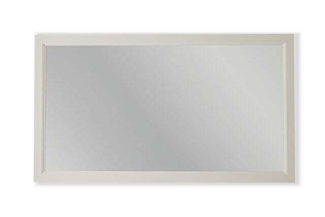 Badspiegel aus Massivholz, 130x74 in Ammonite