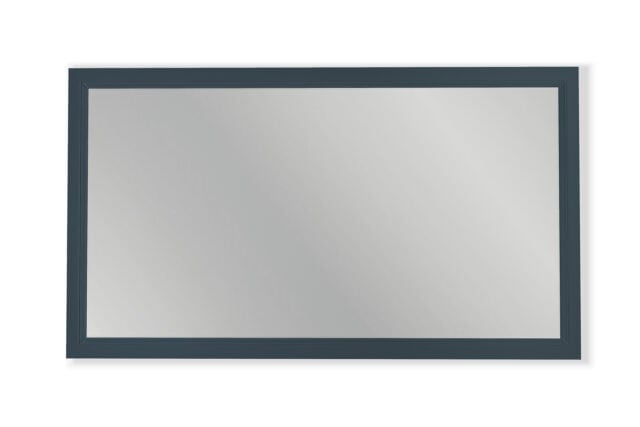 Massivholz-Badezimmerspiegel,130x74 in Hague Blue