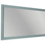Massivholz Badezimmerspiegel,130x74 in Oval Room Blue