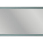 Massivholz Badezimmerspiegel,130x74 in Oval Room Blue