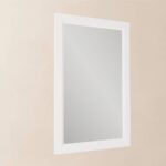 Badspiegel aus Massivholz, 52x82 in All White